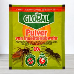 Порошок від тарганів, мурах, клопів Global, 10г